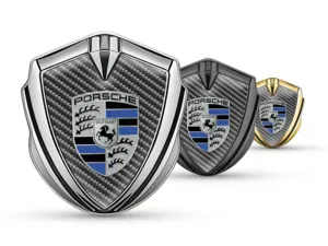 Porsche Emblema Guardabarros Insignia Deportivo Estilo Pulido